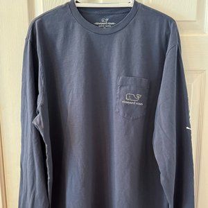 Vineyard Vines Men's Vintage Whale Long Sleeve Pocket Tee - XL